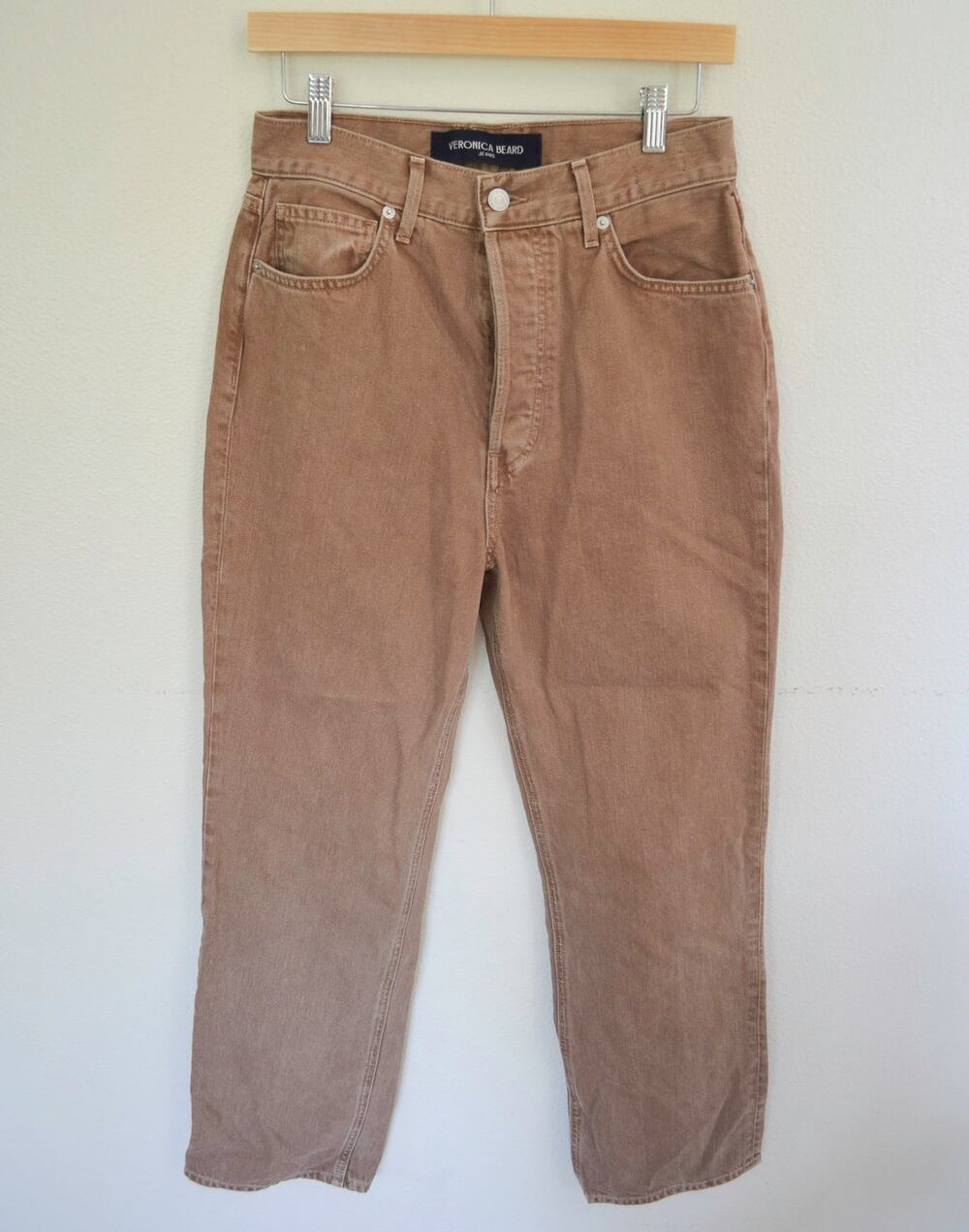 Veronica Beard Daniela Straight Leg Ankle Jeans High Rise Size 28